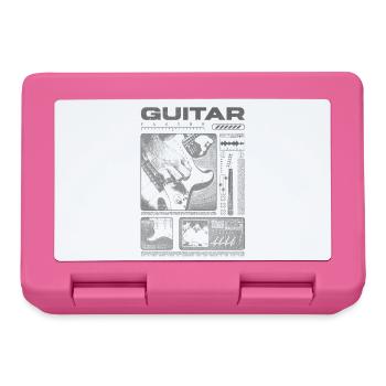 Gitarrist, Rockgitarrist, Streetwear-Musiker - Brotdose - Pink - Vorne
