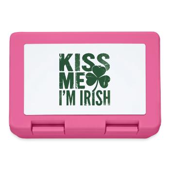 Embrasse-moi, je suis Irish Shamrock - Boîte à goûter - rose - Devant