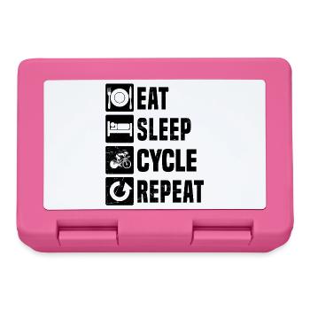 Motif emblématique du vélo de route - Boîte à goûter - rose - Devant