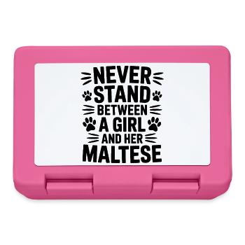 Maltese Sayings Dogs Funny Maltese Gift - Lunchbox - pink - Front