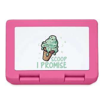 Amateur de desserts à la menthe fraîche et aux pépites de chocolat - Boîte à goûter - rose - Devant