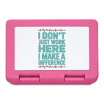ER Nurse I Don't Just Work Here I Trauma Nurse - Lunchbox - pink - Front