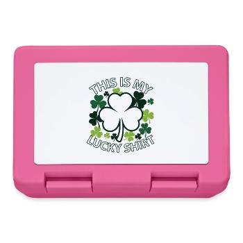 My Lucky Shirt Shamrock Clover Design - Lunchbox - pink - Front