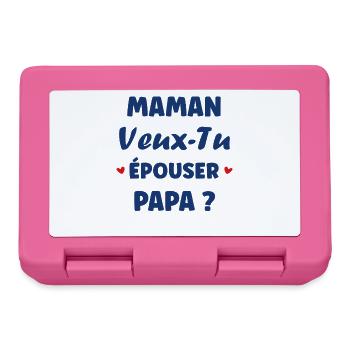 Mommy Will You Marry Daddy - Lunchbox - pink - Front