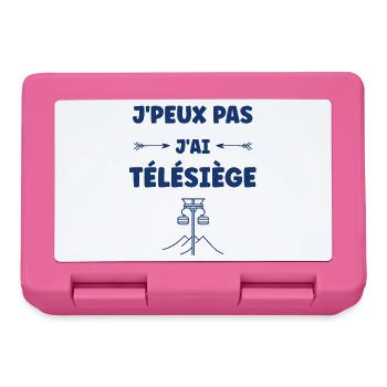 I can't I have chairlift - Lunchbox - pink - Front