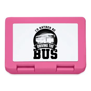 Bus Driver Joke - Lunchbox - pink - Front