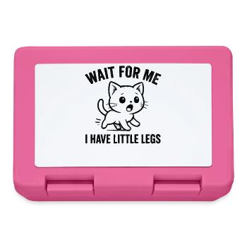Katze Spruch Humor Meme Lustig Witzig Geschenkidee - Brotdose - Pink - Vorne