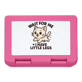 Katze Spruch Humor Meme Lustig Witzig Geschenkidee - Brotdose - Pink - Vorne