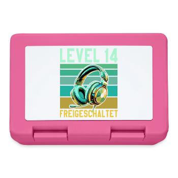 10. Geburtstag Junge Mädchen Teenager Level 10 - Brotdose - Pink - Vorne