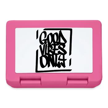 Gute Vibes Lebensmotto - Lunchbox - pink - Front