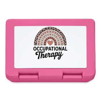 Rainbow Heart Therapy Motif - Lunchbox - pink - Front