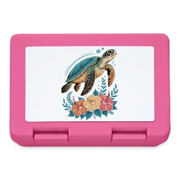 Meeresschildkröte Ozean Addict Design - Brotdose - Pink - Vorne