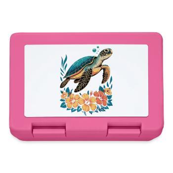 Sea Turtle Ocean Addict Design - Lunchbox - pink - Front
