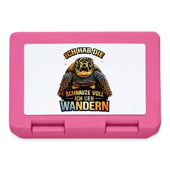 I'm fed up with turtles Hiking - Lunchbox - pink - Front
