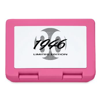 80th Birthday 1946 Gift for Men and Women - Lunchbox - pink - Front