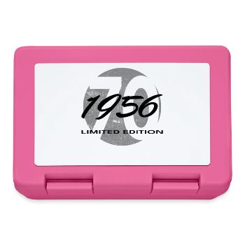 70th Birthday 1956 Gift for Men and Women - Lunchbox - pink - Front