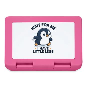 Pinguin Spruch Humor Meme Lustig Geschenkidee - Brotdose - Pink - Vorne