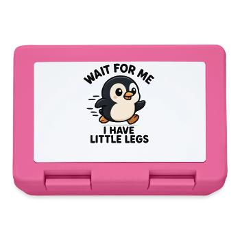 Pinguin Spruch Humor Meme Lustig Geschenkidee - Brotdose - Pink - Vorne