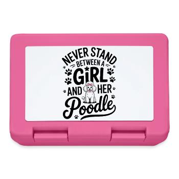 Paroles de caniche Caniche Cadeau drôle de caniche - Boîte à goûter - rose - Devant