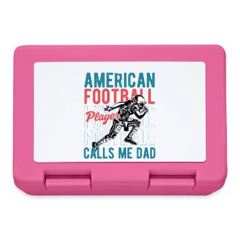 Saison de mon joueur de football préféré m’appelle papa - Boîte à goûter - rose - Devant