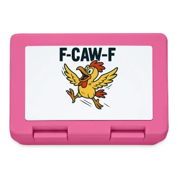 F-CAW-F | Lustige Ente im Stress - Brotdose - Pink - Vorne