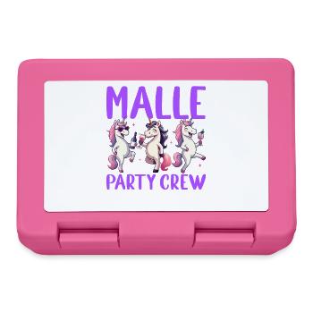 Malle Party Crew Unicorn Party Holiday Malle - Lunchbox - pink - Front