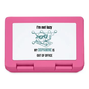 Dopamin Molekül - I`m Not Lazy - Brotdose - Pink - Vorne