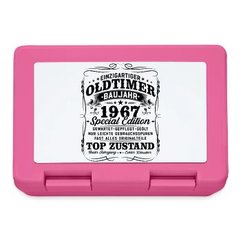 Vintage 1967 Vintage Retro Birthday Gift - Lunchbox - pink - Front
