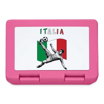 Football Italie Calcio Flag Coup de pied aérien - Boîte à goûter - rose - Devant