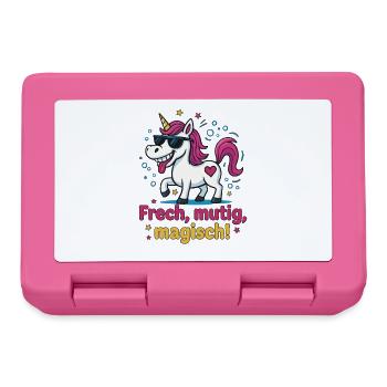 Cool Unicorn – Cheeky, Bold, Magical Design - Lunchbox - pink - Front