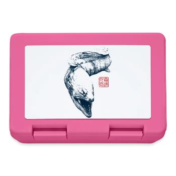 Anguille murène avec tampon kanji - Boîte à goûter - rose - Devant