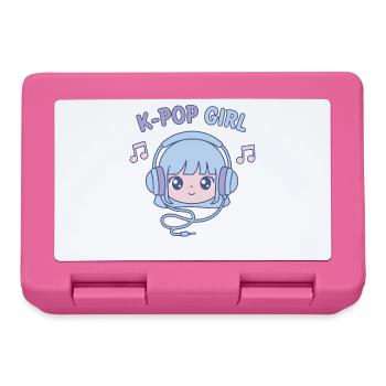 K-Pop-Mädchen Niedliches koreanisches Kpop-Musik-Anime-Mädchen - Brotdose - Pink - Vorne