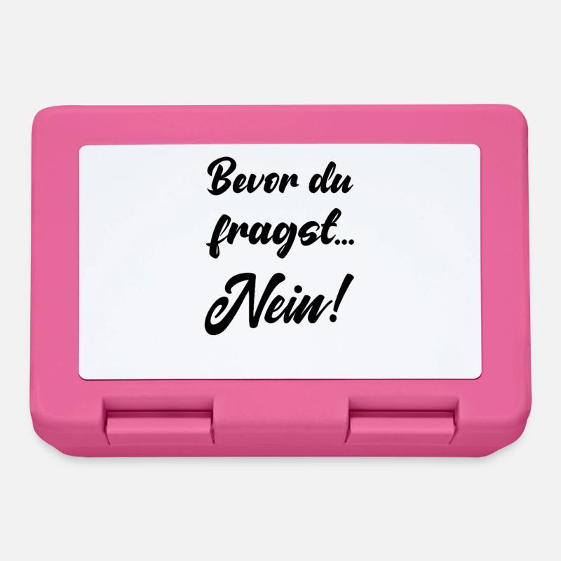 Avant que tu ne demandes pas drôle dire non dire - Boîte à goûter - rose