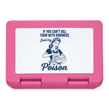 PoisonKill Them With Poison – Black Humor Back - Lunchbox - pink - Front