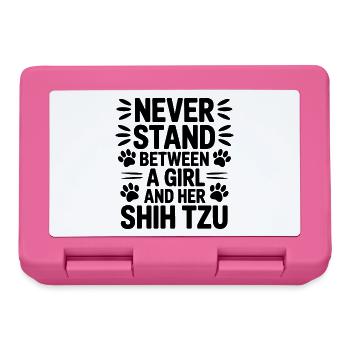 Shih Tzu Sprüche Hunde Lustiges Shih Tzu Geschenk  - Brotdose - Pink - Vorne