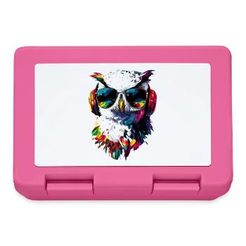 Snowy Owl White Owl Owl Owl Owl Snow Owl - Lunchbox - pink - Front