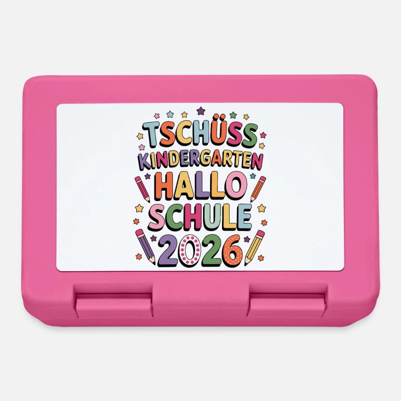 Goodbye Kindergarten Hello School Enrollment 2026 - Lunchbox - pink
