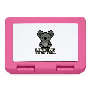 Pixel Koala Loading Cuteness - Lunchbox - pink - Front