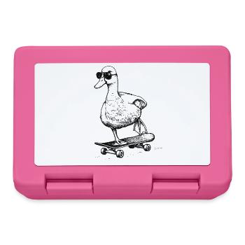 Skater Duck - Boîte à goûter - rose - Devant