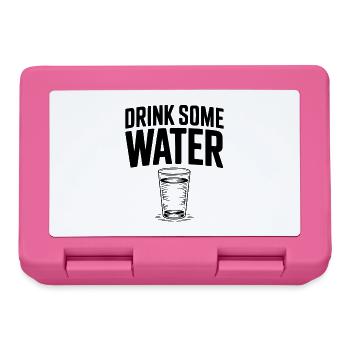 Drink Some Water - Lunchbox - pink - Front