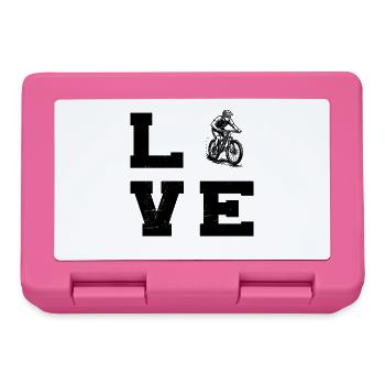 Motif emblématique du VTT - Boîte à goûter - rose - Devant