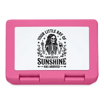 Déclaration sarcastique du squelette Sunshine - Boîte à goûter - rose - Devant