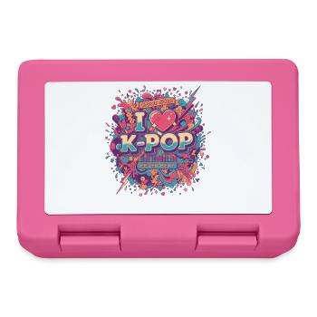 Ich liebe K-Pop Fever Beat K-Pop Star koreanische Musik - Brotdose - Pink - Vorne