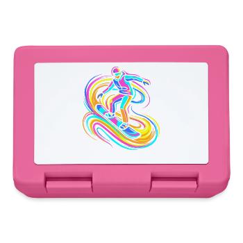 Snowboarder - Brotdose - Pink - Vorne