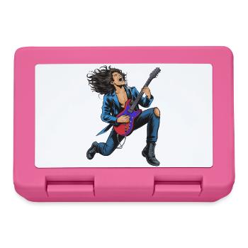 High-energy rock guitar performance - Lunchbox - pink - Front