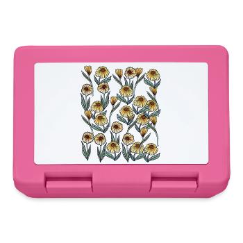 Sunlit Daisy Blumenmuster - Brotdose - Pink - Vorne