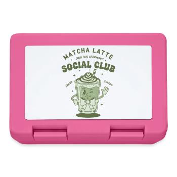 Matcha Latte Social Club Join Our Ceremony Green - Lunchbox - pink - Front