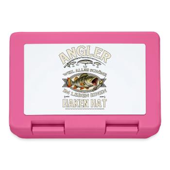 Cadeau de pêche pour pêcheur Man Angler - Boîte à goûter - rose - Devant
