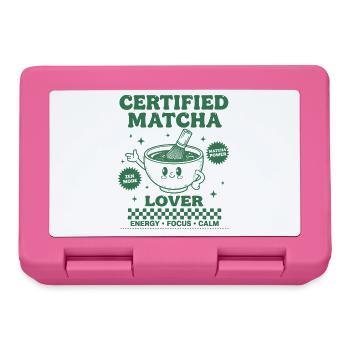 Certified Matcha Lover Energy Focus Calm Matcha - Lunchbox - pink - Front