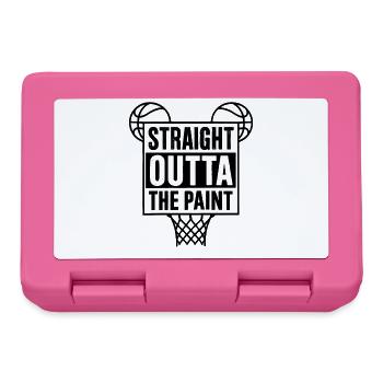 Straight Outta The Paint Basketball Sport  - Brotdose - Pink - Vorne